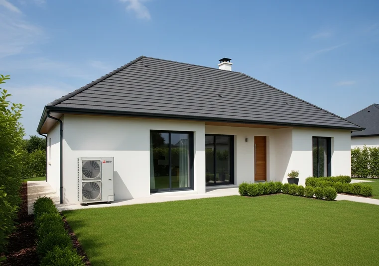 PAC air/eau Mitsubishi Ecodan installée à Angers (49) – maison 2005 avec plancher chauffant